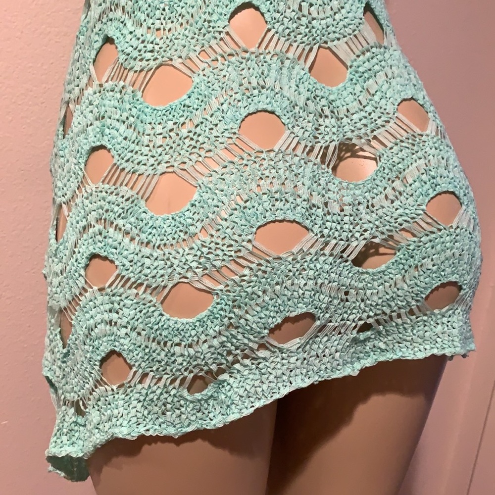 NWOT💗Teal crochet top - Picture 8 of 11